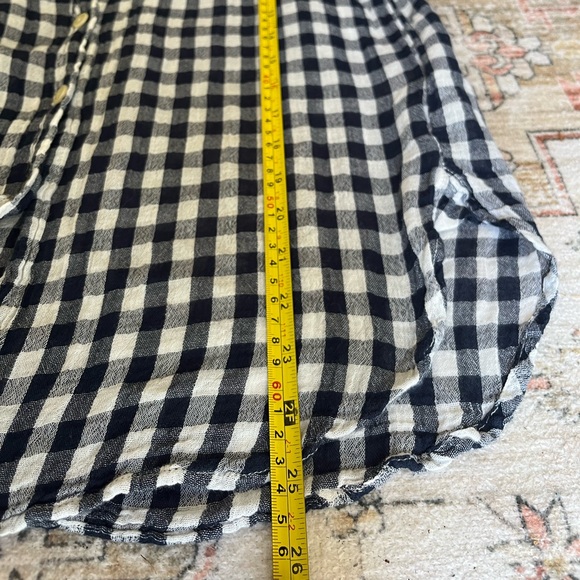 Blue & white gingham plaid button down shirt 100% cotton Ralph Lauren size M - Picture 4 of 7